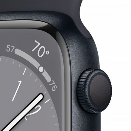 Часы Apple Watch Series 8, 41 мм спортивный ремешок (темная ночь)