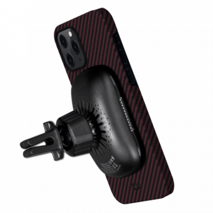 Кевларовый чехол Pitaka MagEZ Case для iPhone 12 Pro (черно-красный)