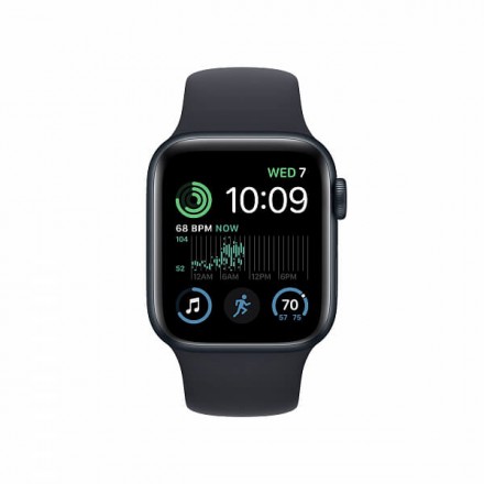 Apple Watch SE 2022, 40 мм спортивный ремешок (темная ночь) 